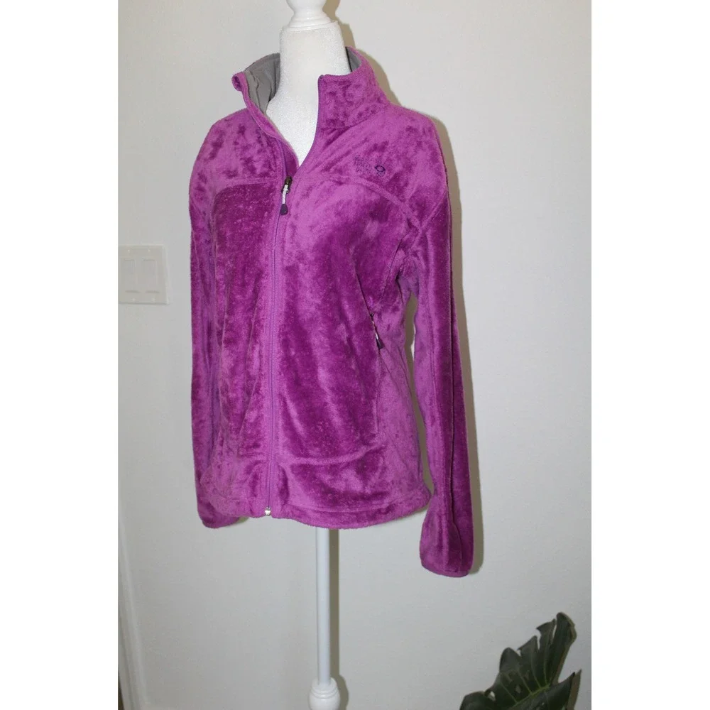 Mountain Hardwear Monkey Woman Fleece Jacket Purple Full Zip OL3866 Medium